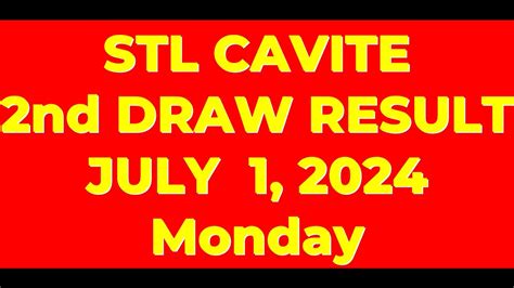 stl cavite result 2nd draw today
